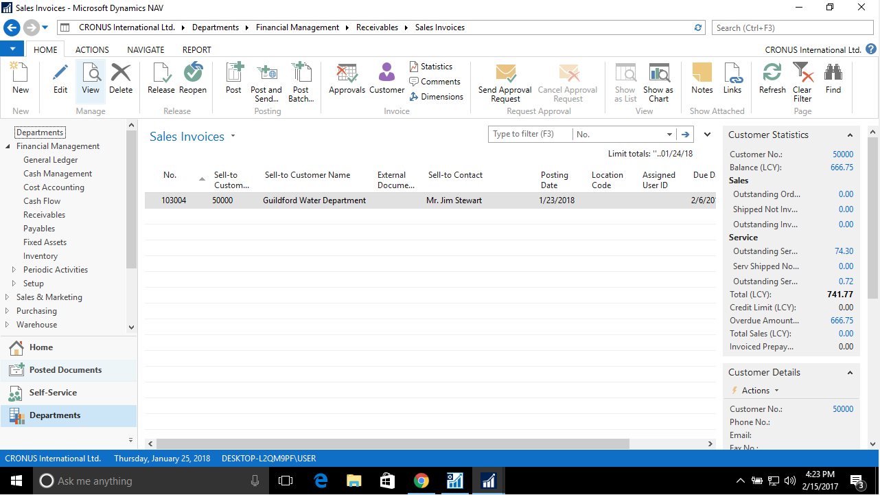 Microsoft Dynamics Navision 2017 Register Interest Israel Lopez